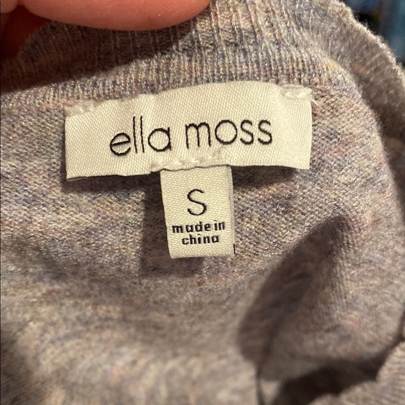 Ella Moss Gray Crew Neck Sweater - Picture 8 of 9